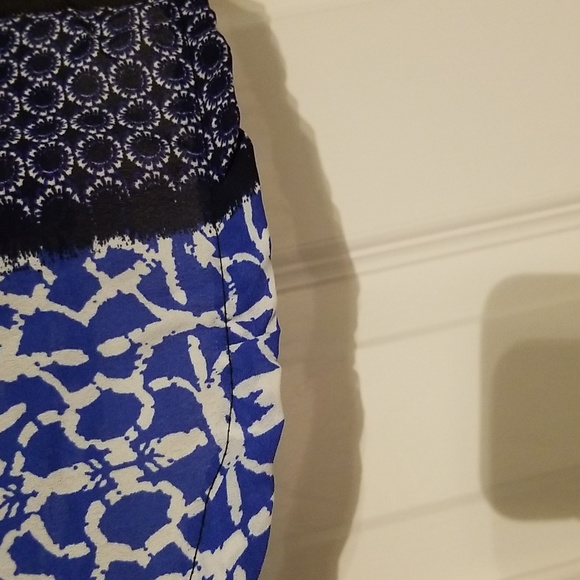 Melissa Paige Blouse/Tunic size 1X, multi blue colors - Picture 8 of 9